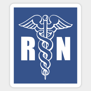 Rn Nurse Medical Symbol Caduceus Sticker